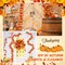 12 Pcs Fall Leaf Garland for Maple 5.7 ft Autumn Leaves Garland Outdoor Fall(16.42 x 9.65 x 7.13 inches)
